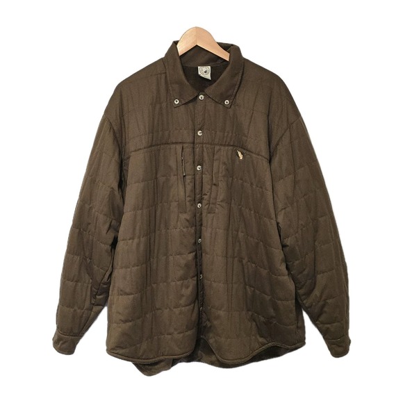 Mack's Prairie Wings Brown Quilted Primaloft Shirt Jacket 2XL Button Front‎ - Picture 1 of 11